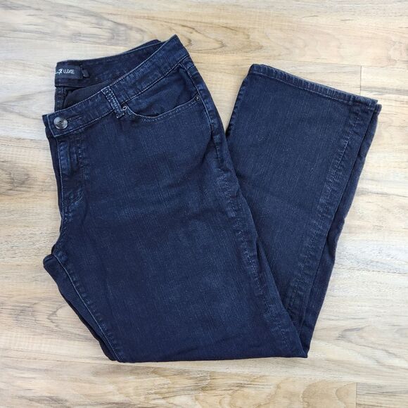 💇‍♀️Seven7 Luxe Black Marabella Jeans Size 18 - Picture 1 of 10